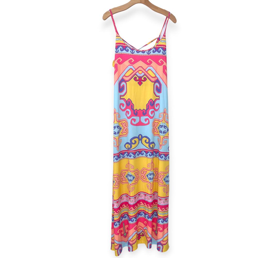 Jean-Pierre Klifa | NWT | Large | Grecian Spaghetti Strap Maxi Sheath Dress $159 - Picture 4 of 7